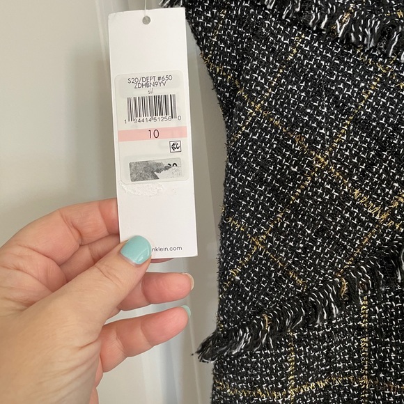 NWT Tweed Calvin Klein Dress - Picture 2 of 5